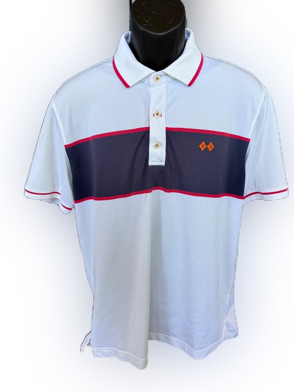 Robert Graham X Men’s Preppy Polo Shirt. Size Medium